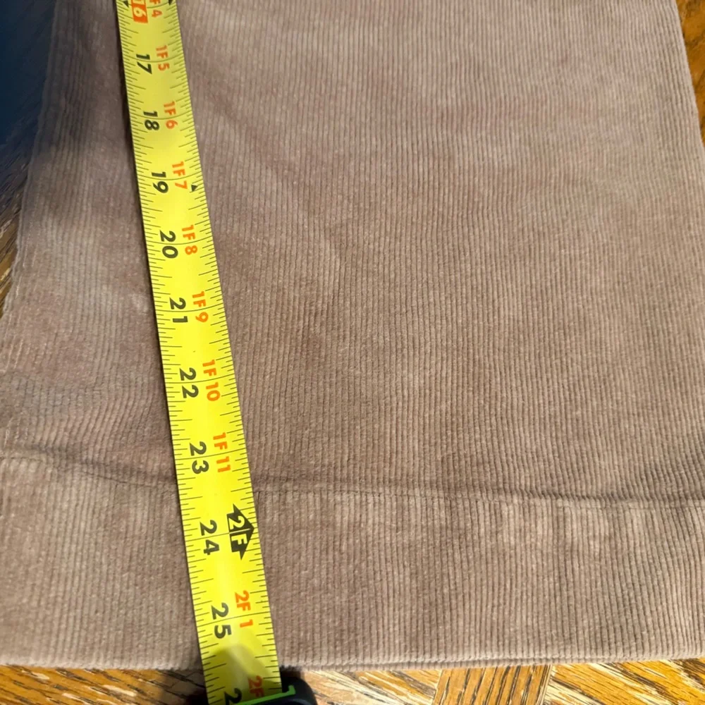 Quince Corduroy Wide-Leg Crop Pants in Light Brown Sz 14 Elevated Basics - Picture 14 of 14